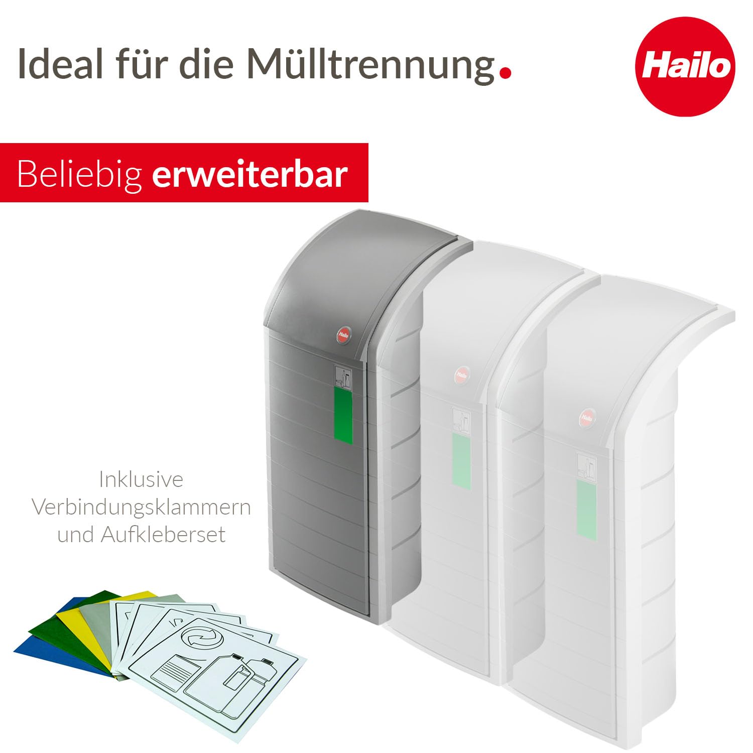hailo-profiline-wsb-m-lleimer-120-liter-staubgrau-xxxl image 2