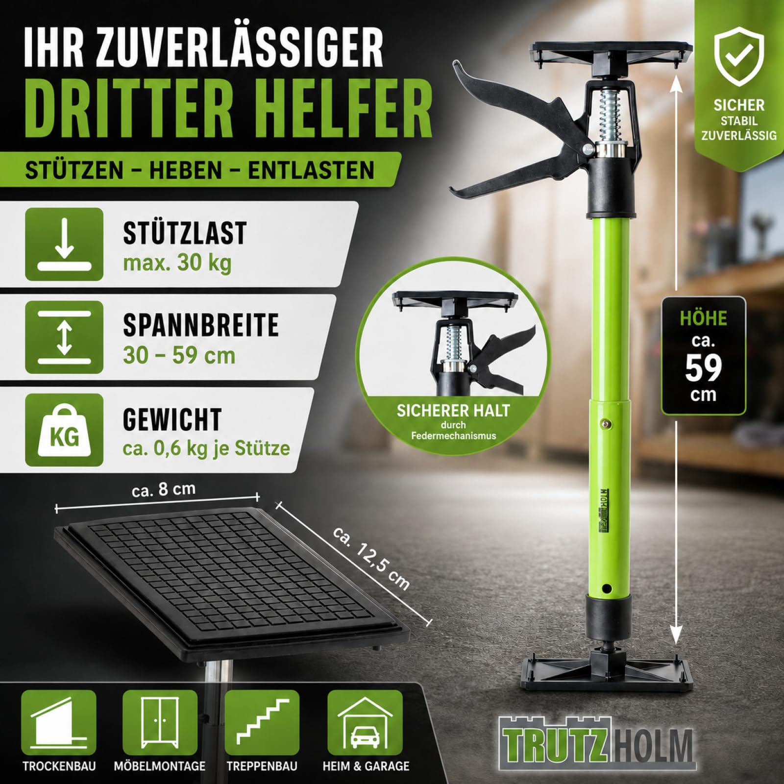 trutzholm-werkzeuge-einhandst-tze-30-59cm-4er-set-30kg image 2