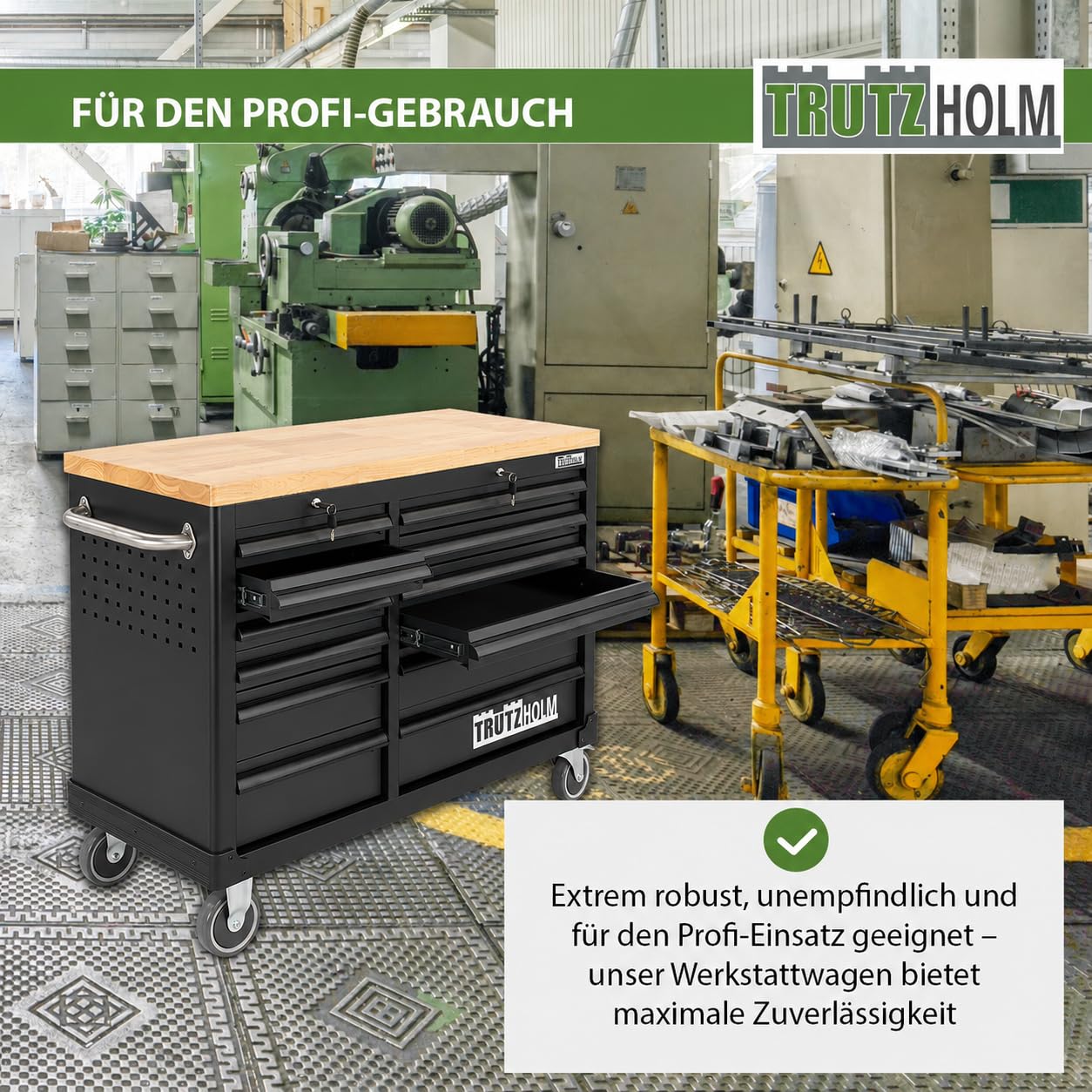 trutzholm-werkstattwagen-deluxe-12-schubladen-holzplatte-anthrazit-grau image 7