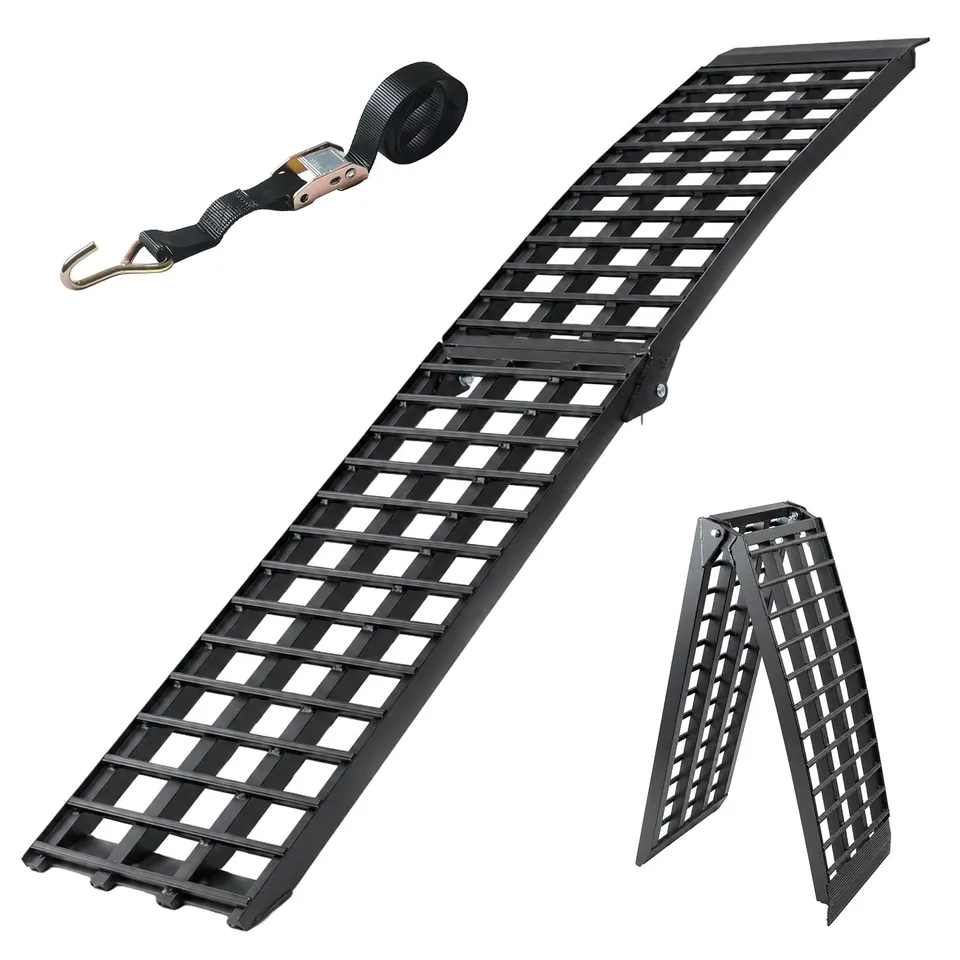 trutzholm-auffahrrampe-230-cm-alu-rampe-klappbar-680-kg-schwarz image 1