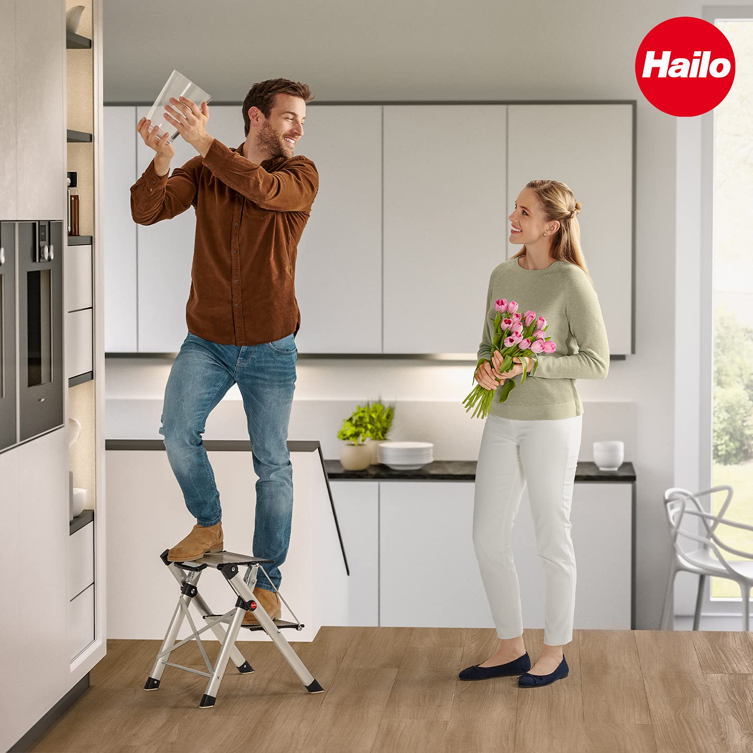 hailo-mk80-comfortline-klapptritt-2-stufen-silber-150-kg image 6