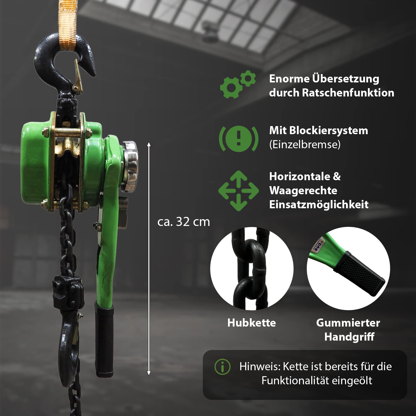 trutzholm-ratschenzug-750kg-3m-kettenzug-hebezug-stahl image 4