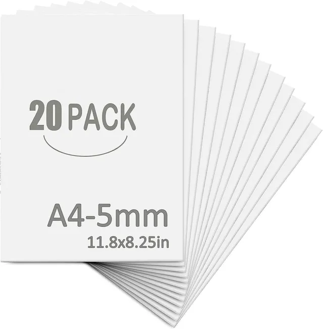 senenqu-schaumstoffplatten-a4-5mm-wei-20-st-ck-30x21cm image 1