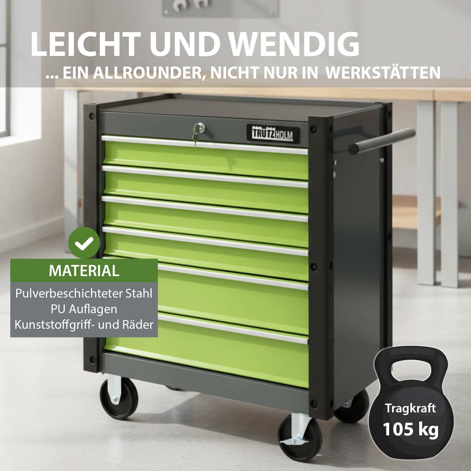 trutzholm-werkstattwagen-6-schubladen-werkzeugwagen-gr-n-abschlie-bar image 3