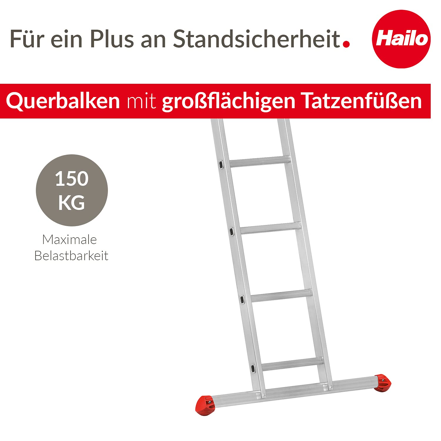 hailo-s60-profistep-uno-anlegeleiter-1x15-alu-150-kg image 2