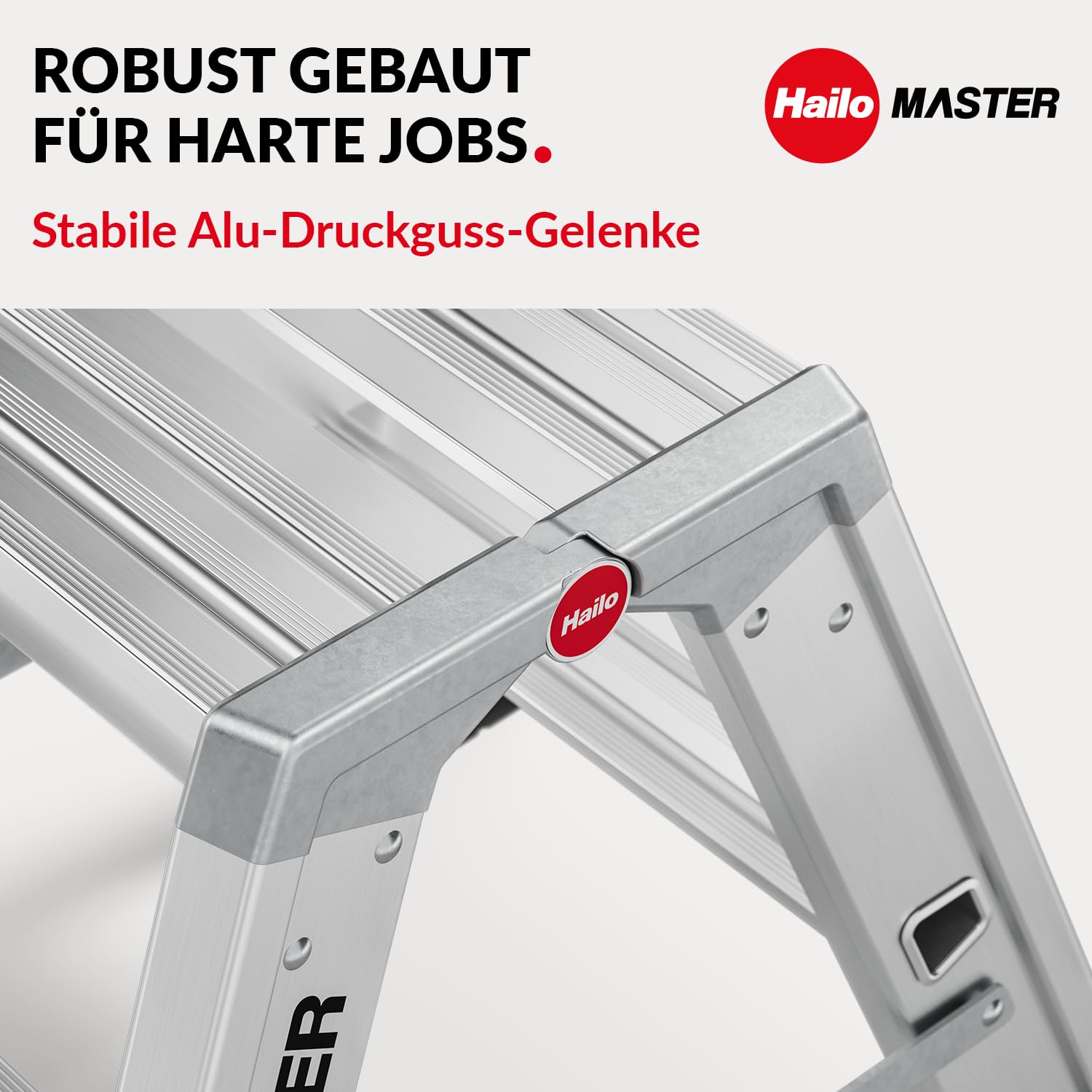 hailo-master-d80-trittleiter-2x2-stufen-alu-150kg image 6