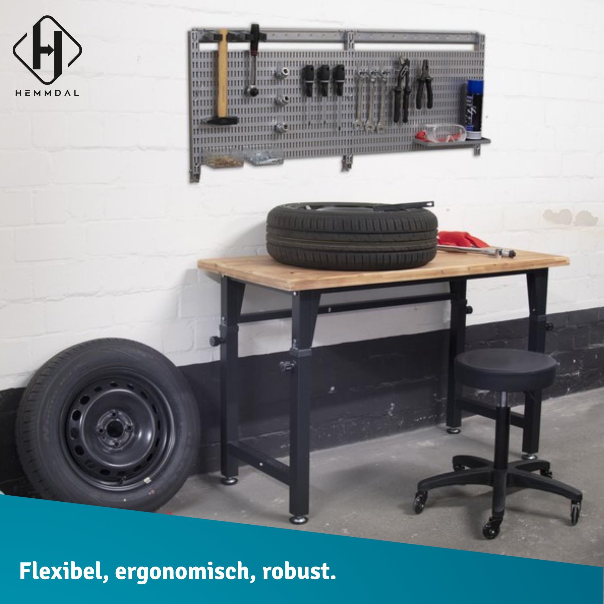 hemmdal-werkbank-h-henverstellbar-135x60cm-200kg-holz image 6