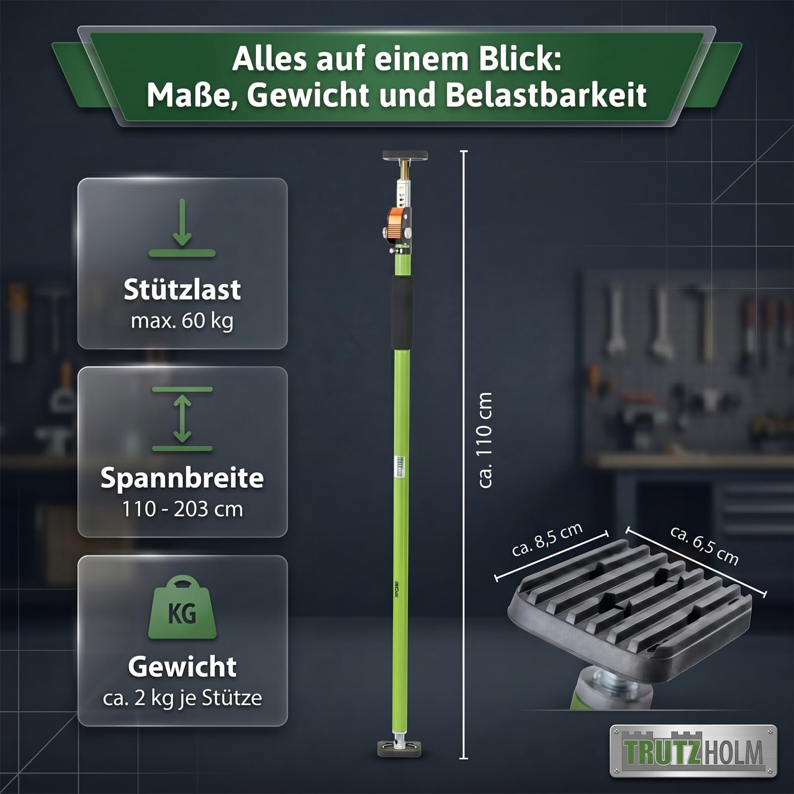 trutzholm-einhandst-tze-110-203-cm-2-st-ck-60-kg-teleskop image 2