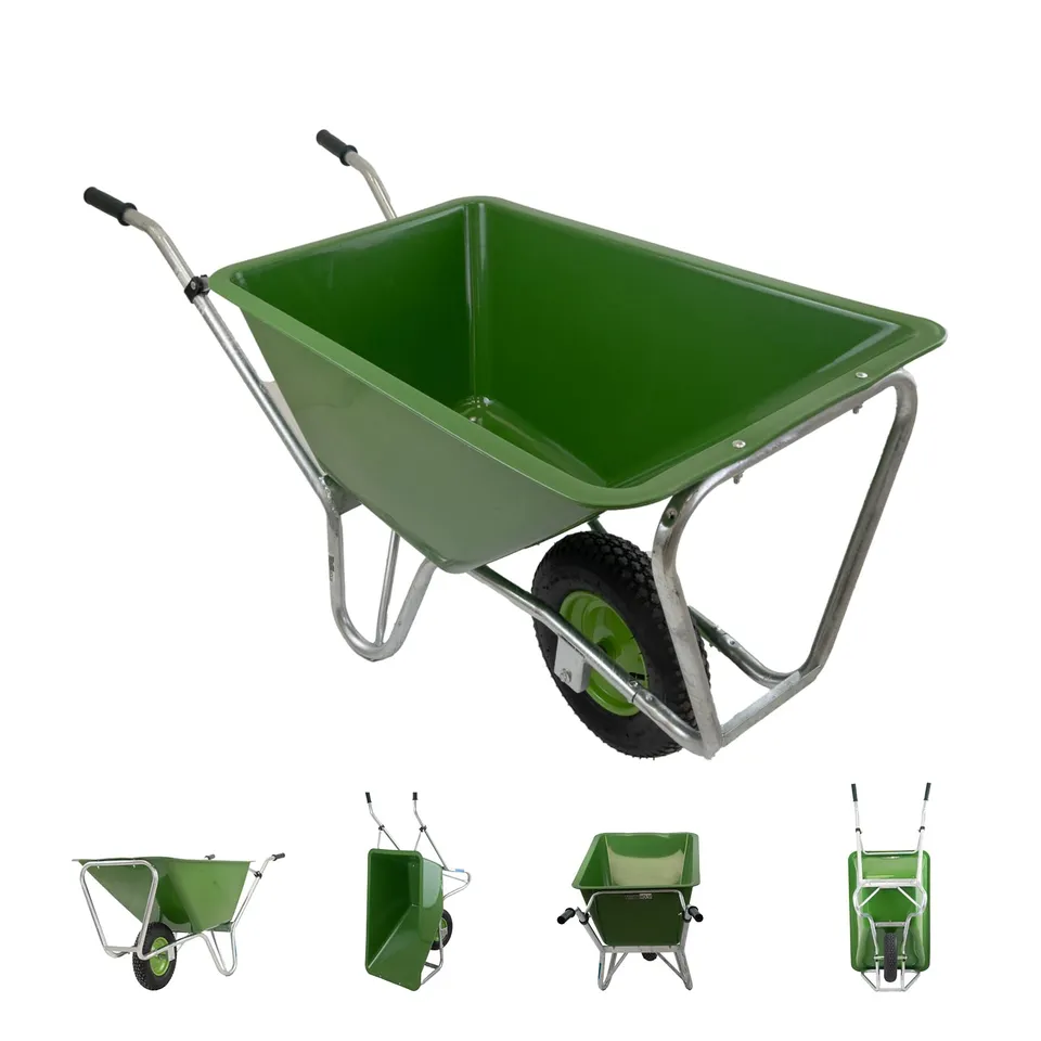 trutzholm-xl-schubkarre-220-l-300-kg-gr-n-mit-luftrad image 1