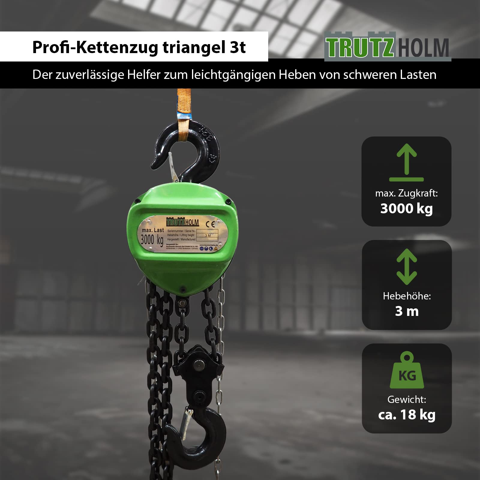 trutzholm-kettenzug-3000kg-3m-flaschenzug-doppelbremse image 2