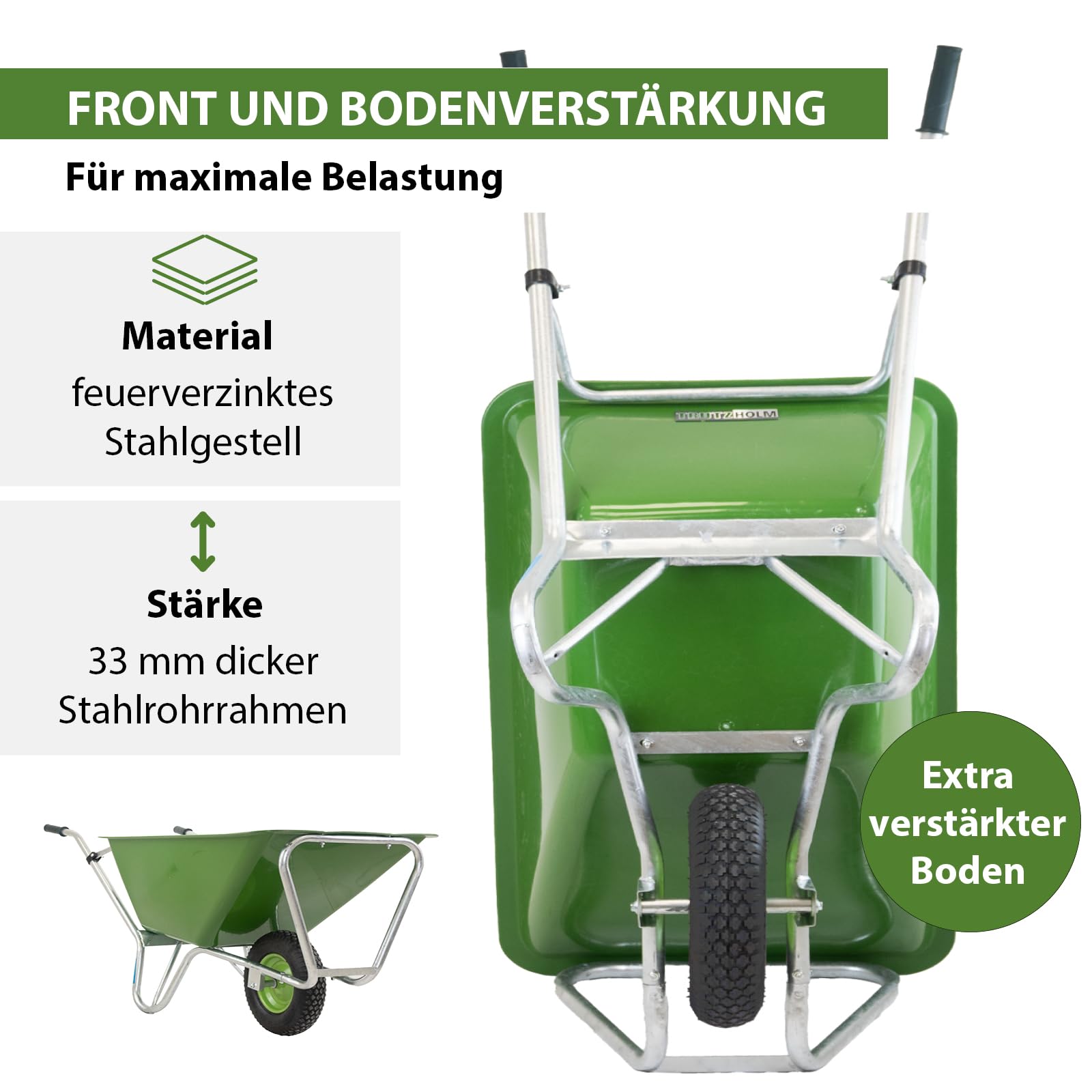 trutzholm-xl-schubkarre-220-l-300-kg-gr-n-mit-luftrad image 4