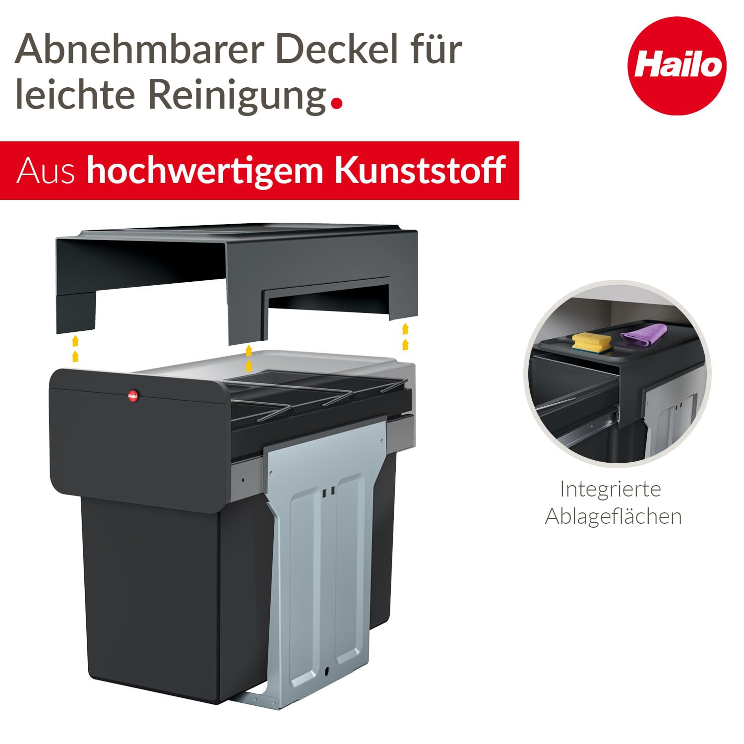 hailo-ecoline-design-trio-l-m-lleimer-einbau-3x10-l-schwarz image 4