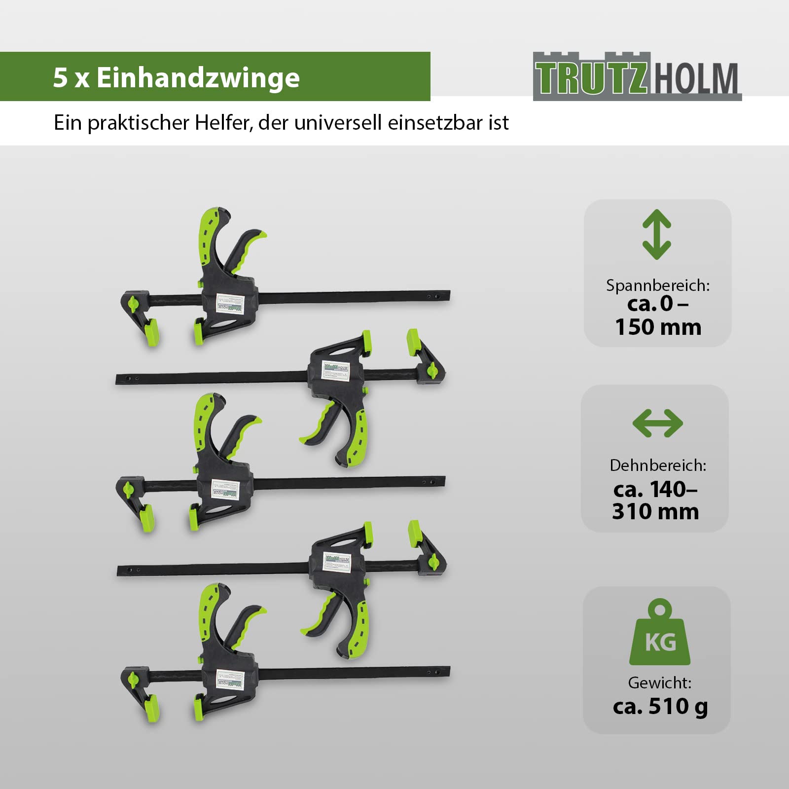trutzholm-werkzeuge-einhandzwinge-60x900-mm-5er-set image 2