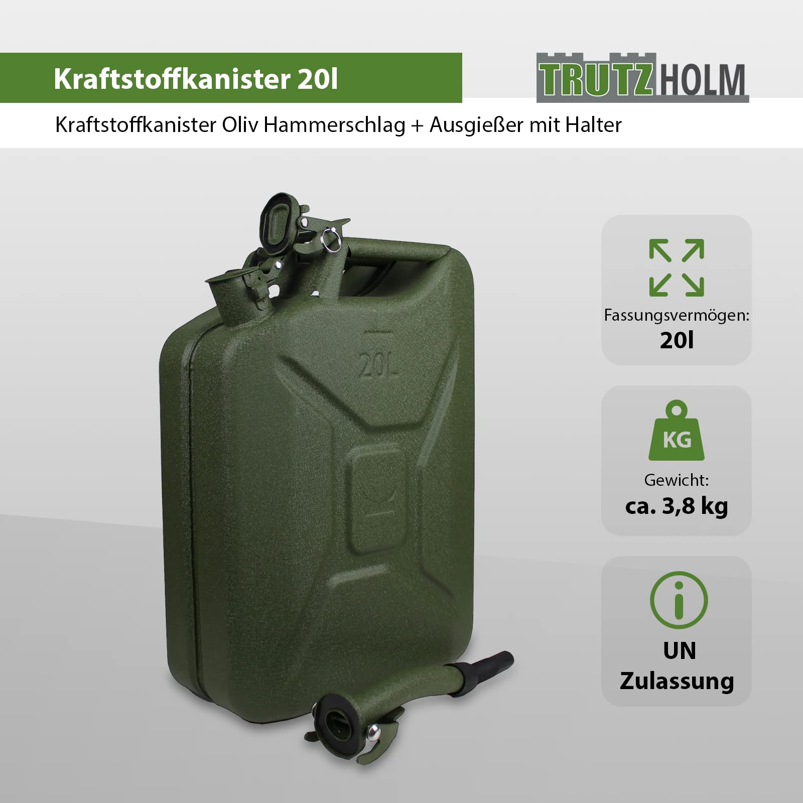 trutzholm-kanister-20-liter-oliv-metall-mit-ausgie-er image 2