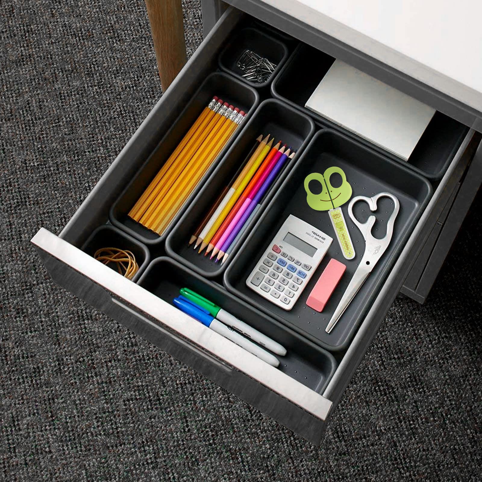senenqu-ordnungssystem-schubladenorganizer-24er-dunkelgrau-kunststoff image 7