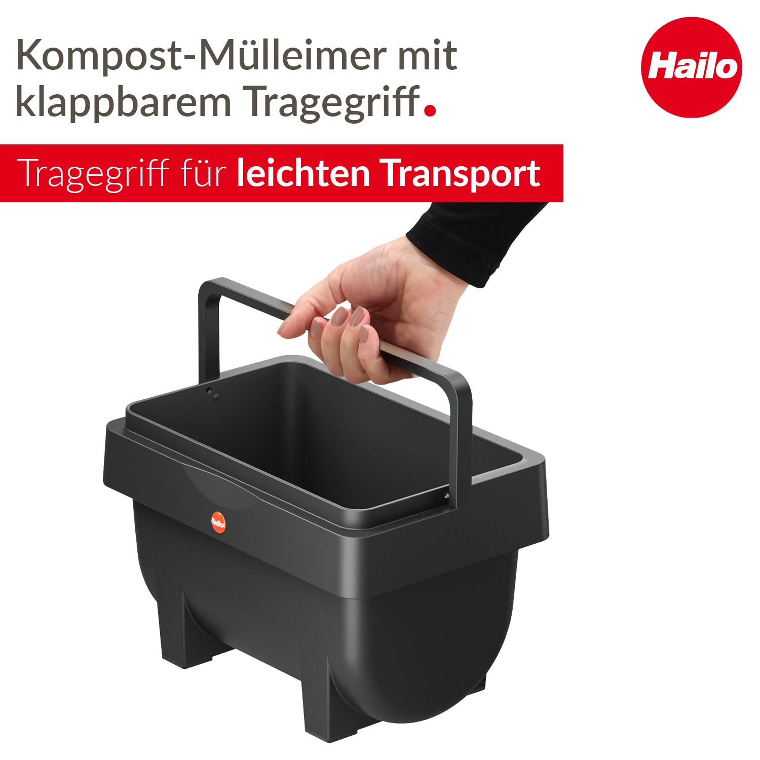 hailo-ko-mini-s-biom-lleimer-4-liter-schwarz-mit-deckel image 2