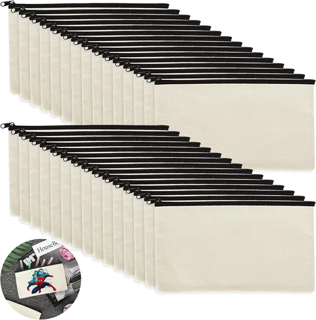 senenqu-stoffbeutel-zum-bemalen-21x12-cm-beige-30-st-ck image 1