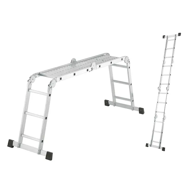 hailo-m60-kombileiter-alu-4x3-mit-arbeitsb-hne-150-kg image 1