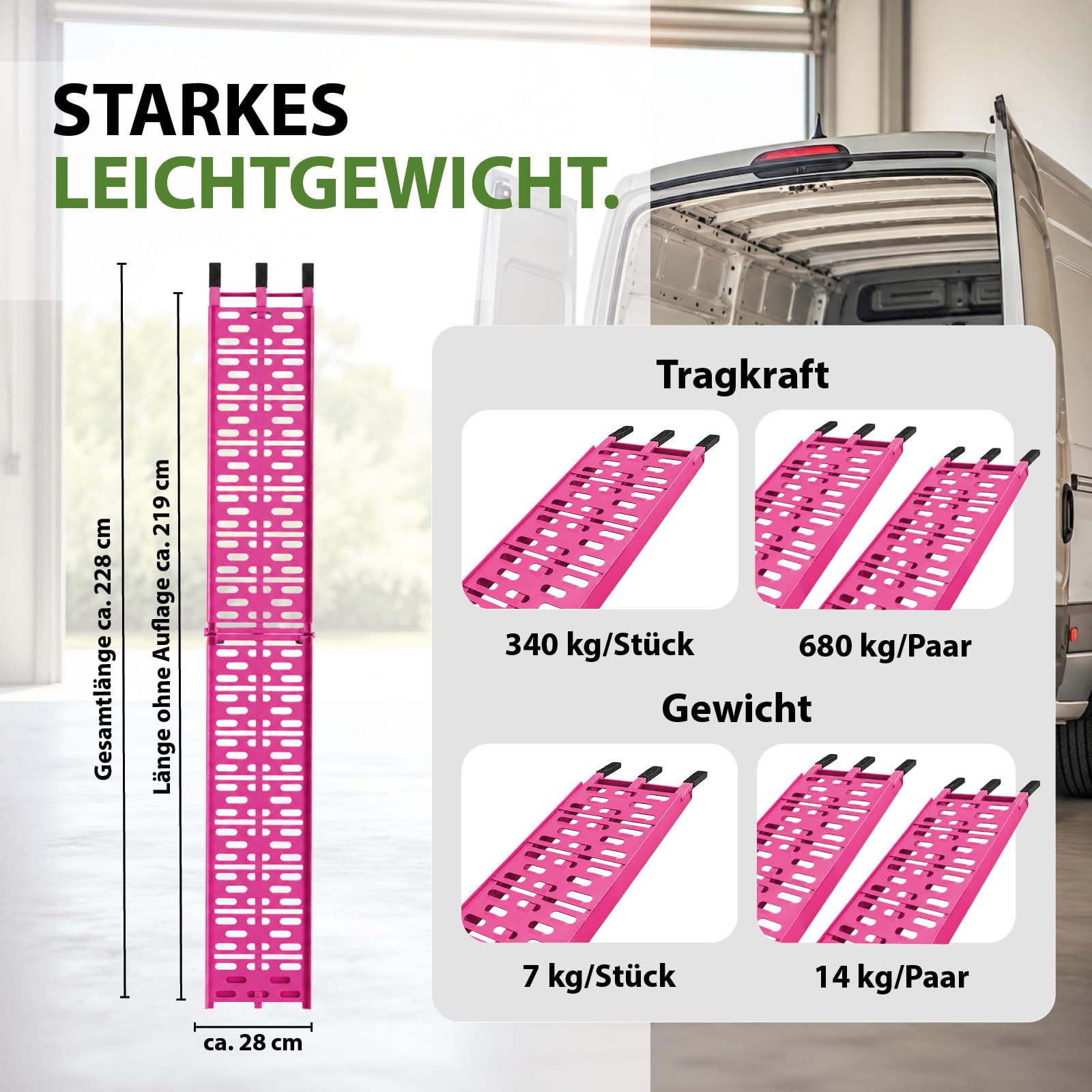 trutzholm-rampen-auffahrrampe-alu-228cm-2x-pink-680kg image 3