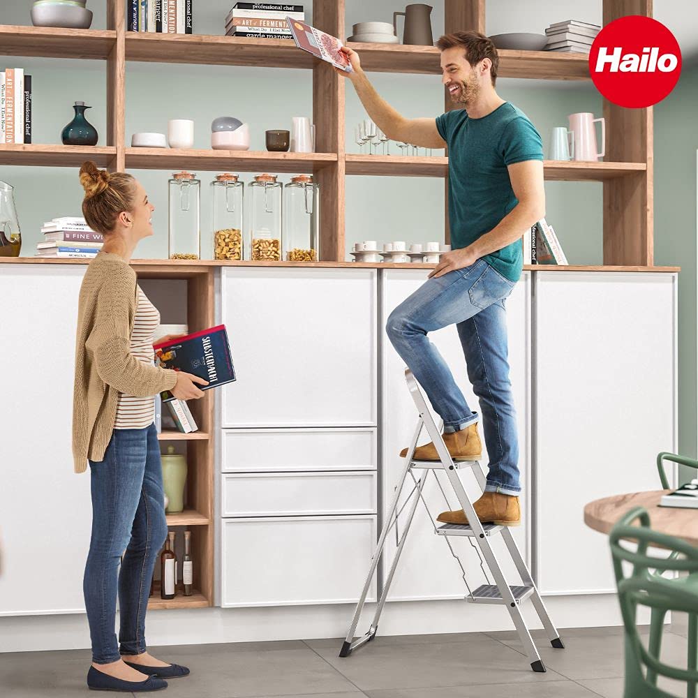 hailo-k70-standardline-alu-trittleiter-3-stufen-silber-150-kg image 7