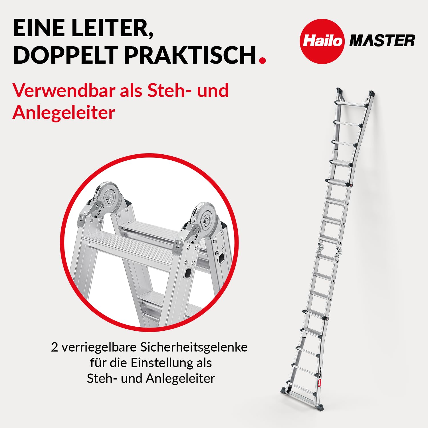 hailo-master-m100-multifunktionsleiter-4x5-alu-150kg image 4