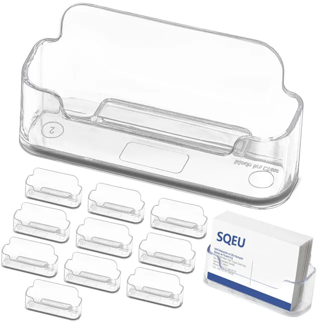 senenqu-visitenkartenhalter-acryl-transparent-12er-set image 1