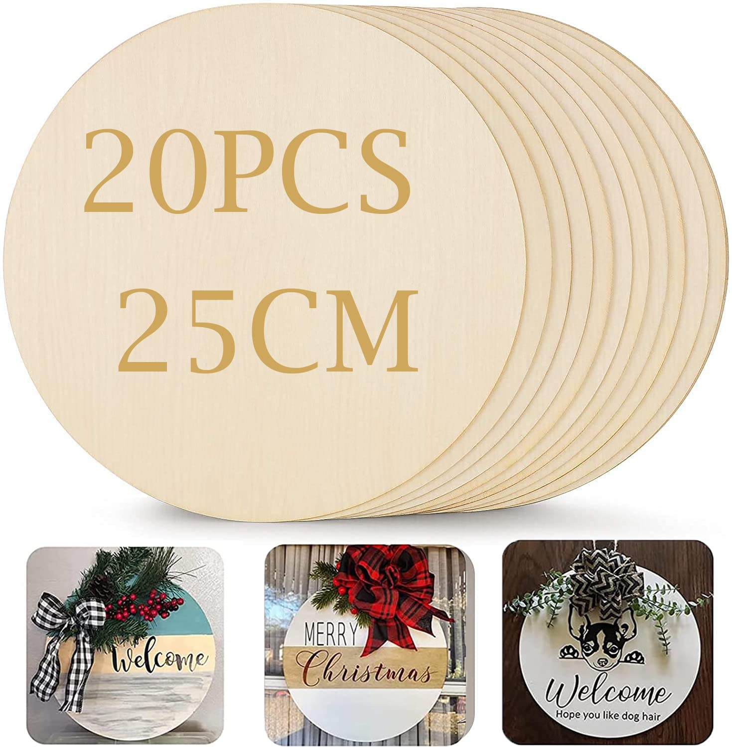 senenqu-holzscheiben-25cm-20-stk-3mm-bastelholz-rund image 4
