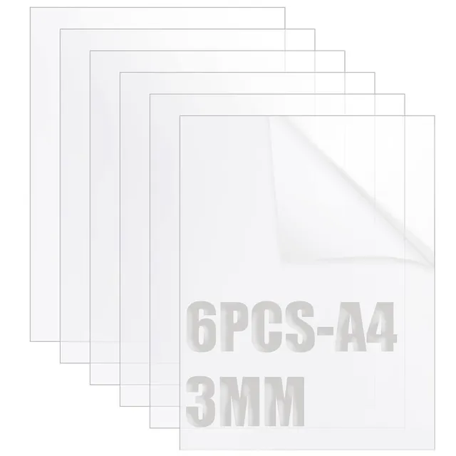 senenqu-picture-frames-a4-acrylplatte-3mm-transparent-6-st-ck image 1