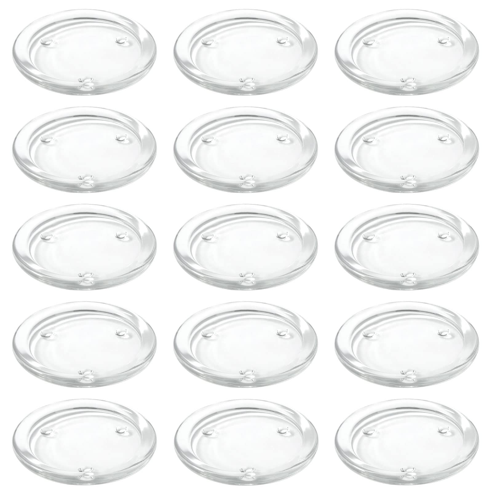 senenqu-kerzenuntersetzer-glas-rund-10cm-16er-set-klar image 4