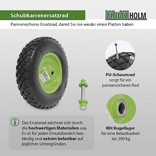 trutzholm-ersatzrad-schubkarrenrad-400-mm-vollgummi-m-achse image 8