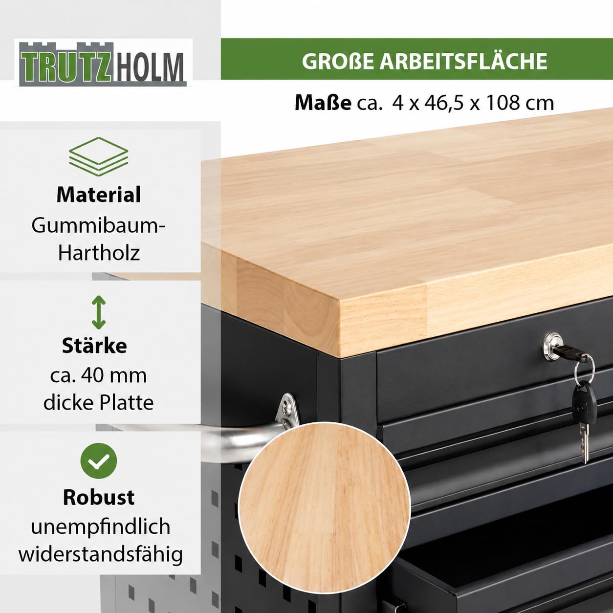 trutzholm-werkstattwagen-deluxe-12-schubladen-holzplatte-anthrazit-grau image 4
