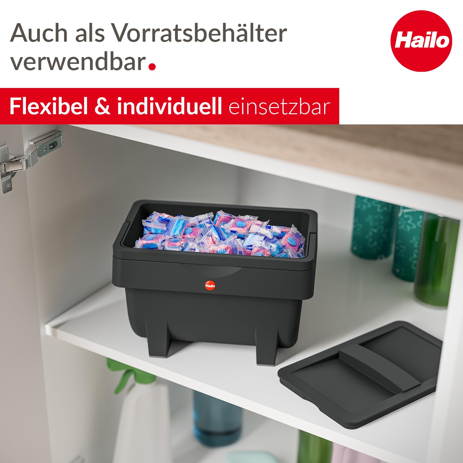 hailo-ko-mini-s-biom-lleimer-4-liter-schwarz-mit-deckel image 5
