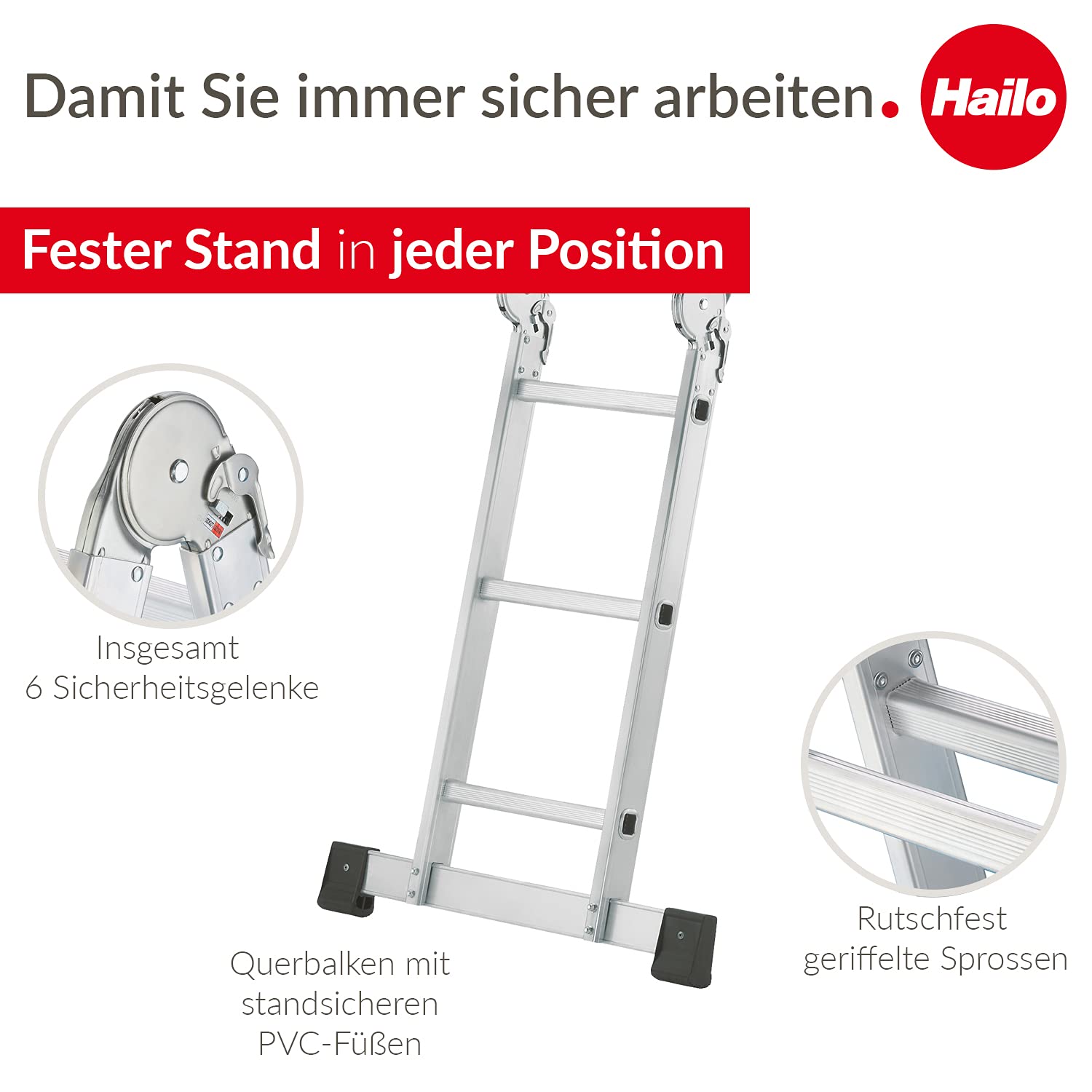 hailo-m60-kombileiter-alu-4x3-mit-arbeitsb-hne-150-kg image 3