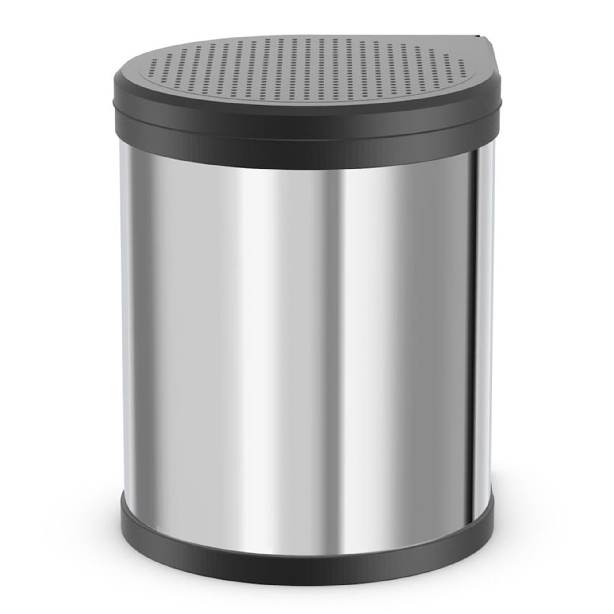hailo-compactbox-m-einbaum-lleimer-15l-edelstahl-schwarz image 1