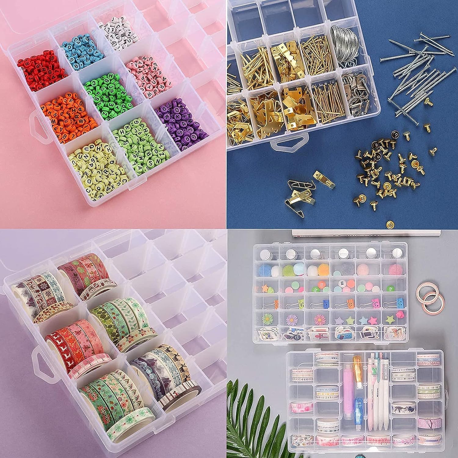 senenqu-sortierbox-kleinteilebox-36-f-cher-transparent-2-st-ck image 7