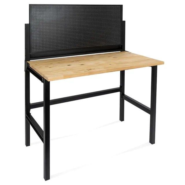 hemmdal-werkbank-klappbar-lochr-ckwand-150kg-stahl image 1