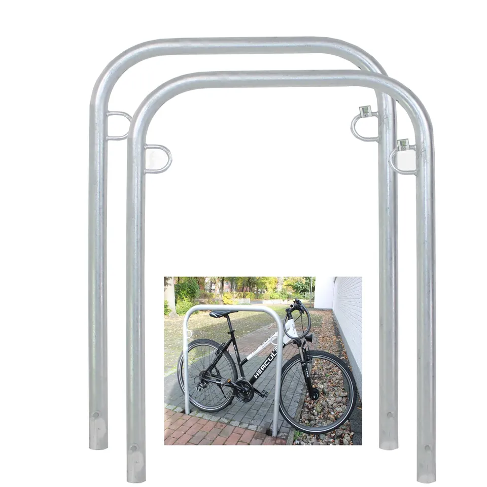 trutzholm-anlehnb-gel-fahrradst-nder-2er-feuerverzinkt image 1