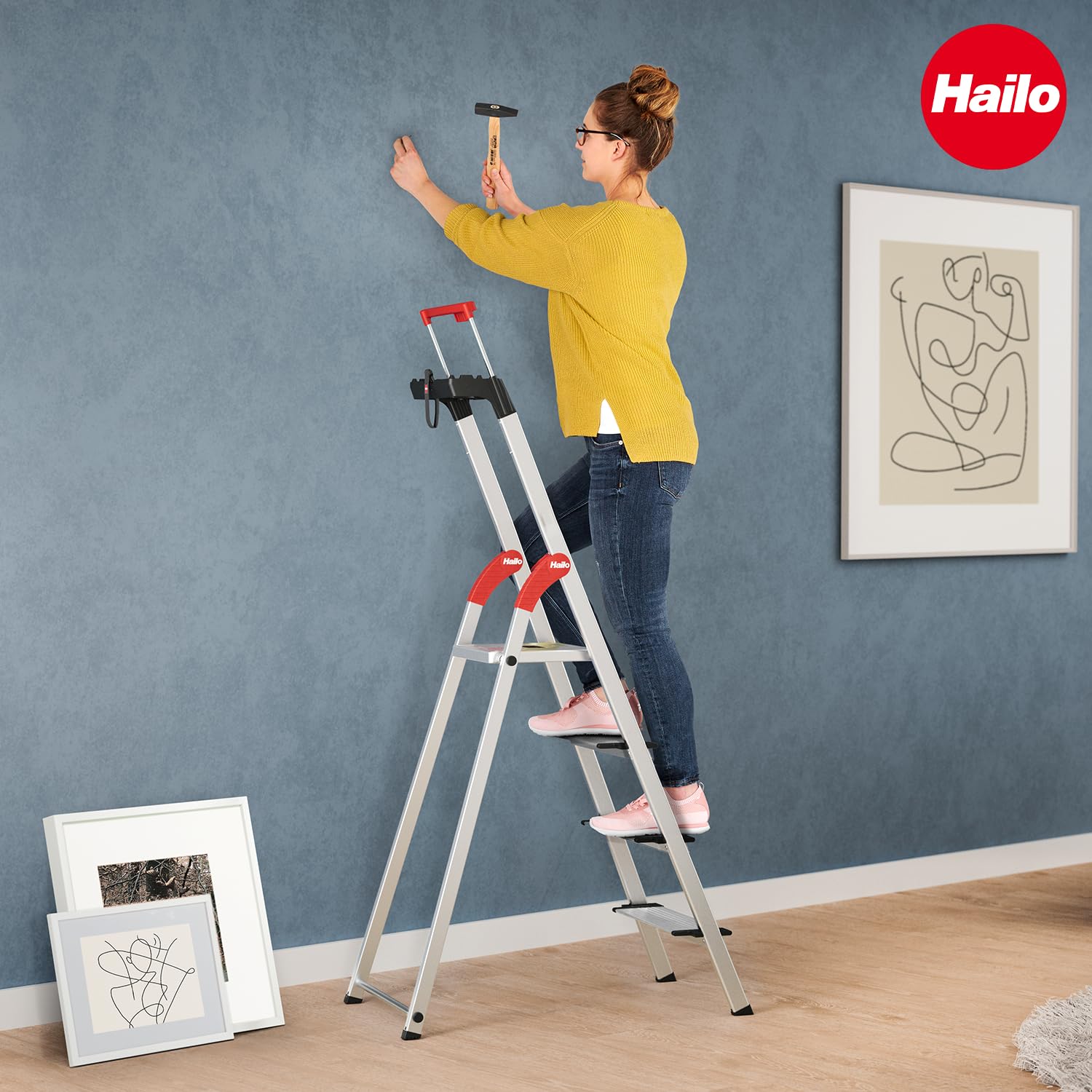 hailo-l85-comfortline-stehleiter-4-xxl-stufen-alu-150-kg image 8