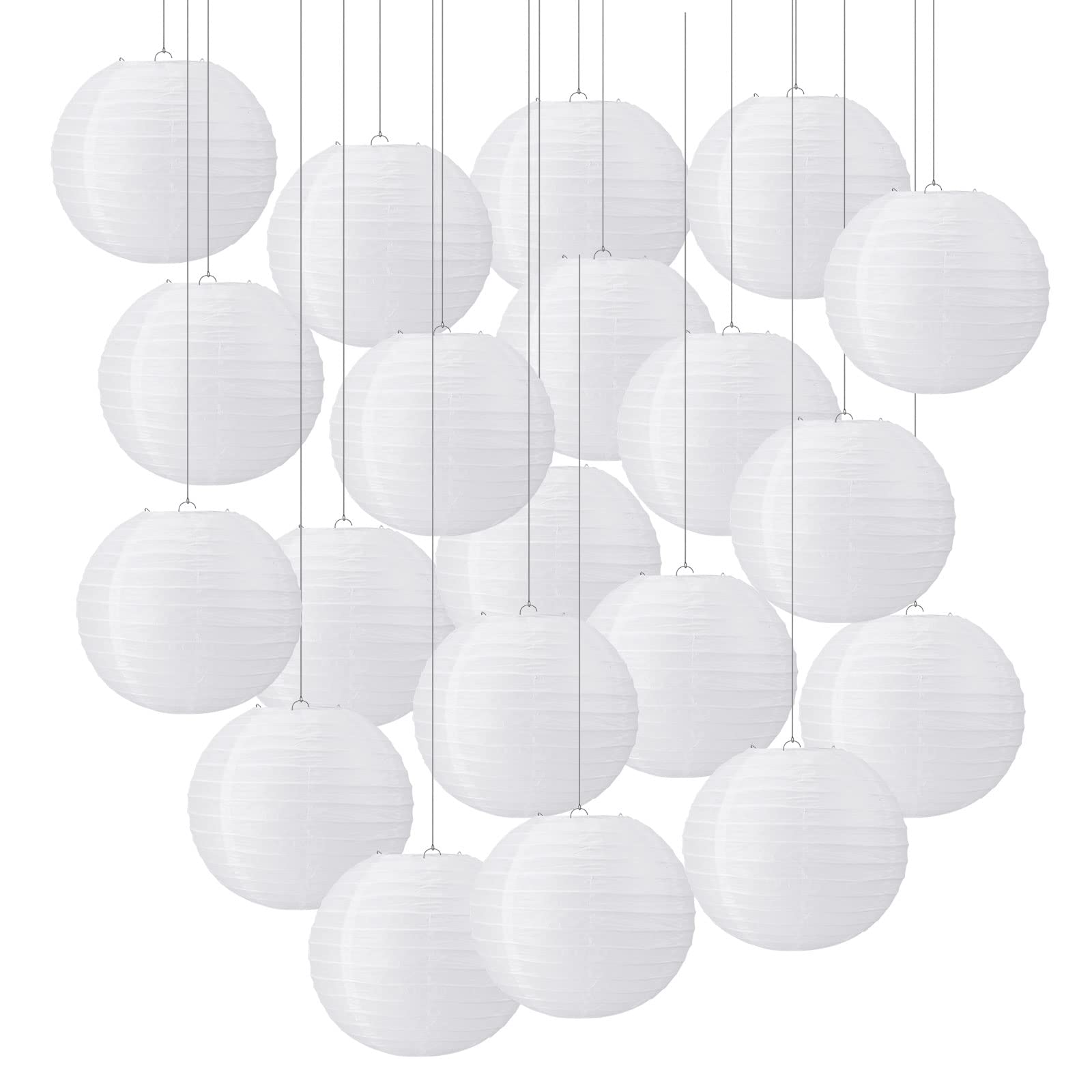 senenqu-papierlaterne-20cm-wei-20-st-ck-lampions-rund image 1