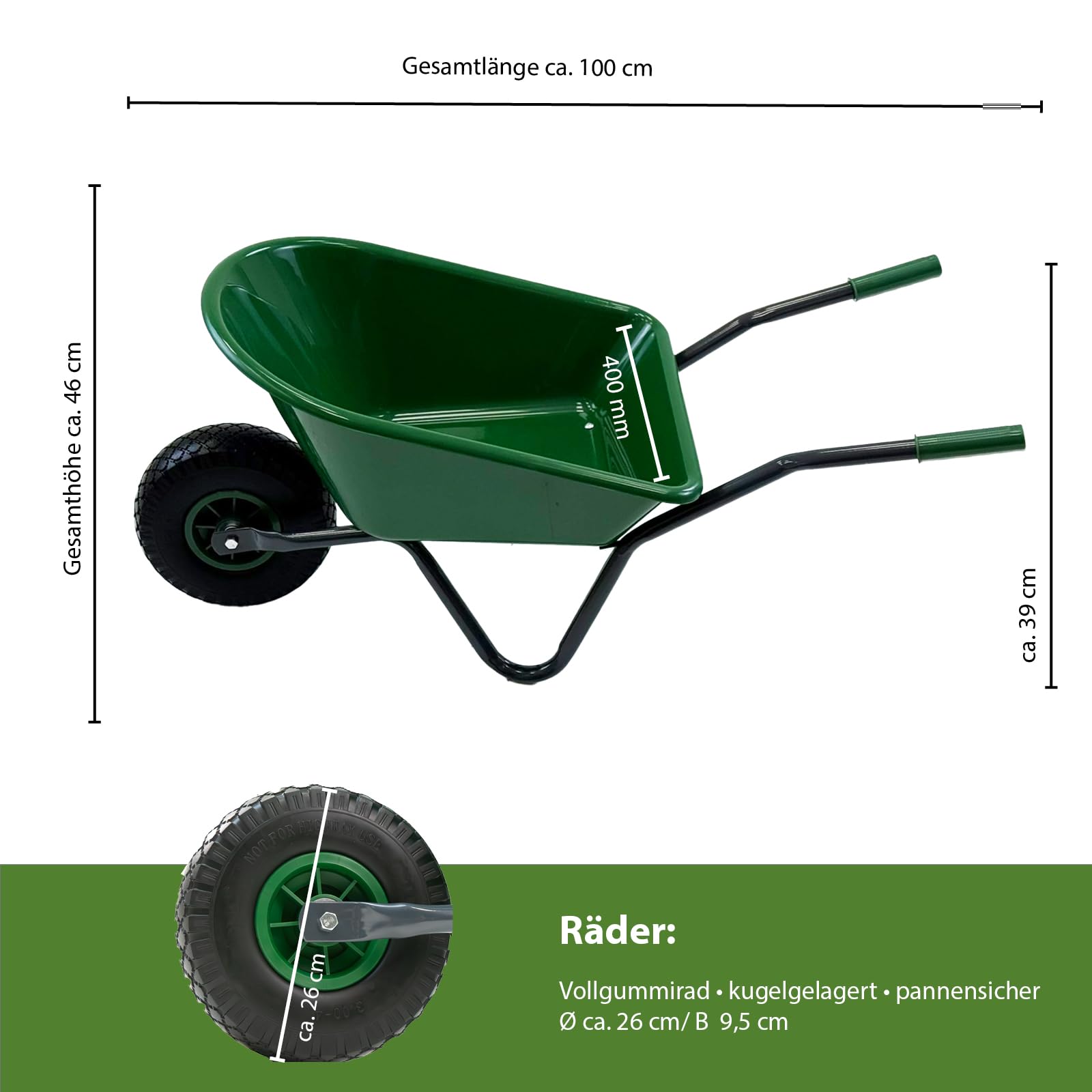 trutzholm-uni-kinderschubkarre-gr-n-40-kg-traglast image 2