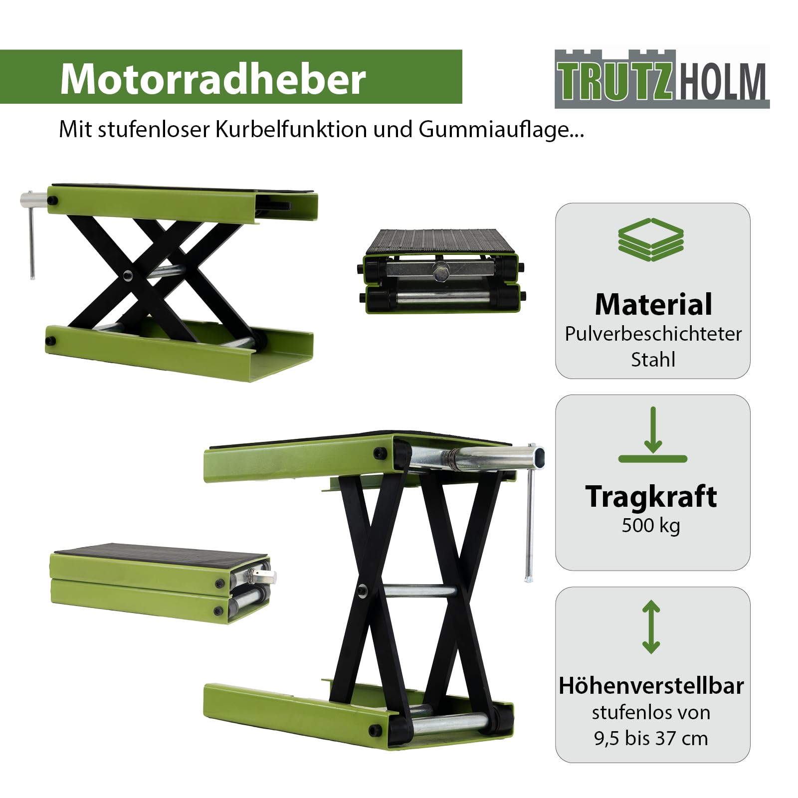 trutzholm-motorradheber-scherenheber-500-kg-95-370-mm-gr-n image 4