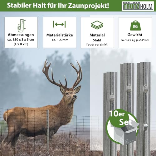 trutzholm-zaunpfosten-z-profil-150cm-feuerverzinkt-10-st-ck image 8