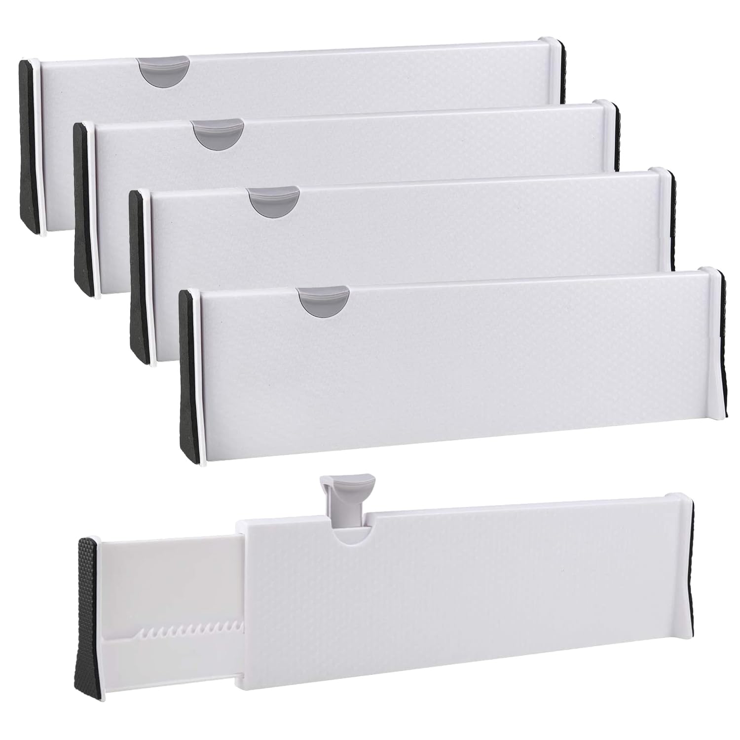 senenqu-schubladentrenner-verstellbar-4er-set-wei-10-cm-hoch image 1