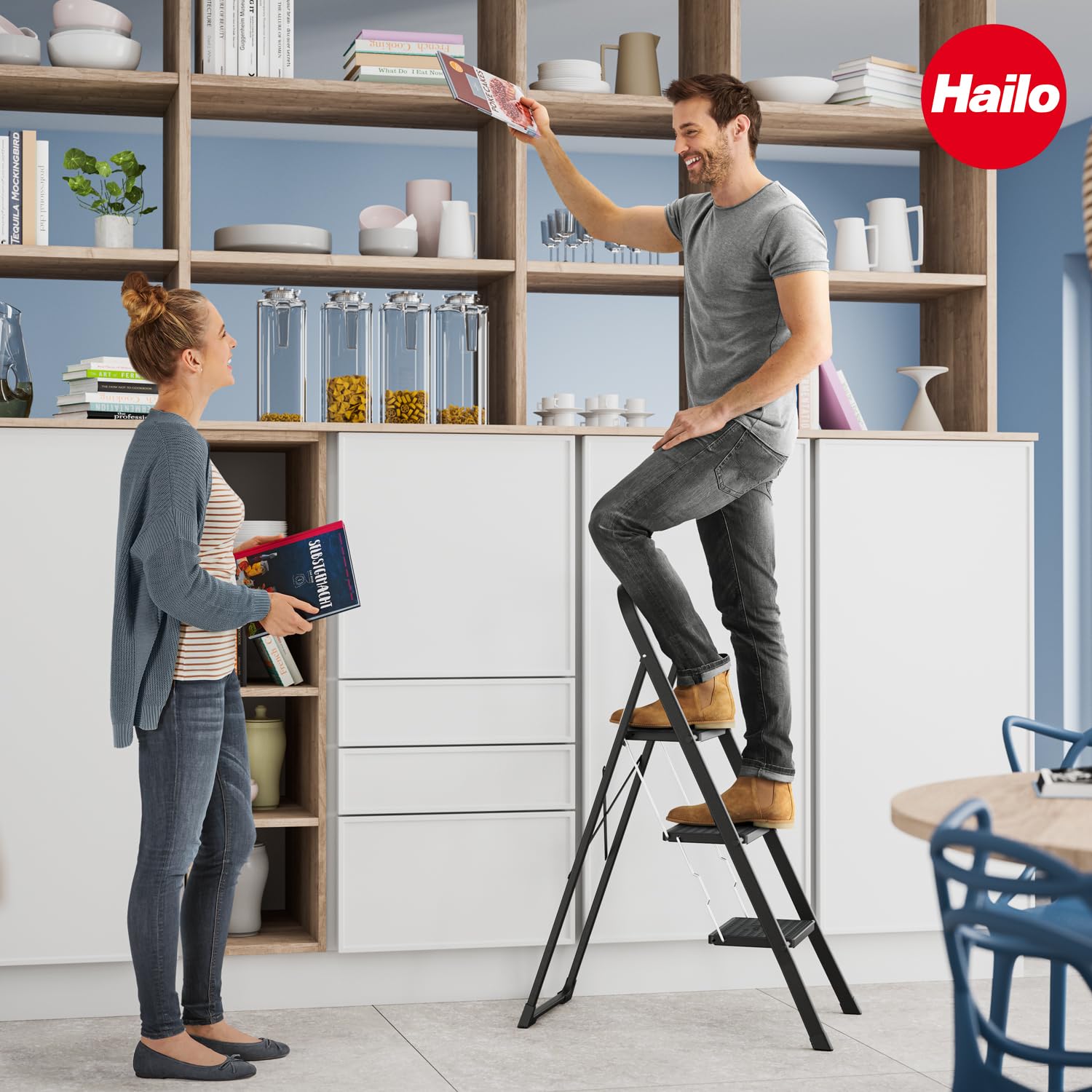 hailo-k44-standardline-klapptritt-3-stufig-schwarz image 8