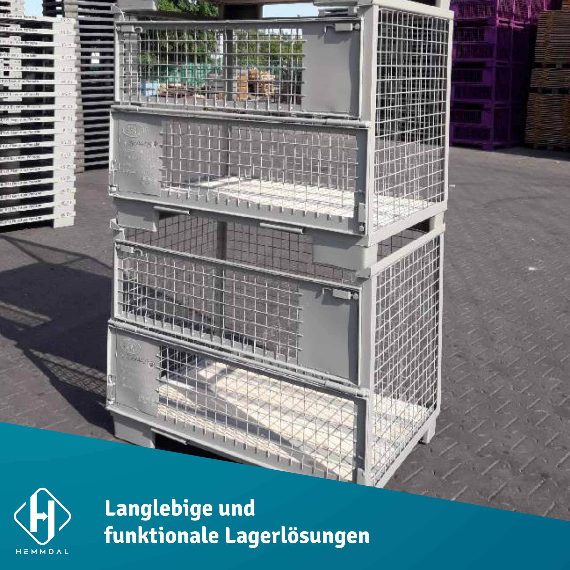 hemmdal-euro-gitterbox-doppelklappe-1-5t-stapelbar-stahl image 5