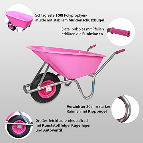 trutzholm-schubkarre-pink-100-liter-schubkarre-250-kg image 8