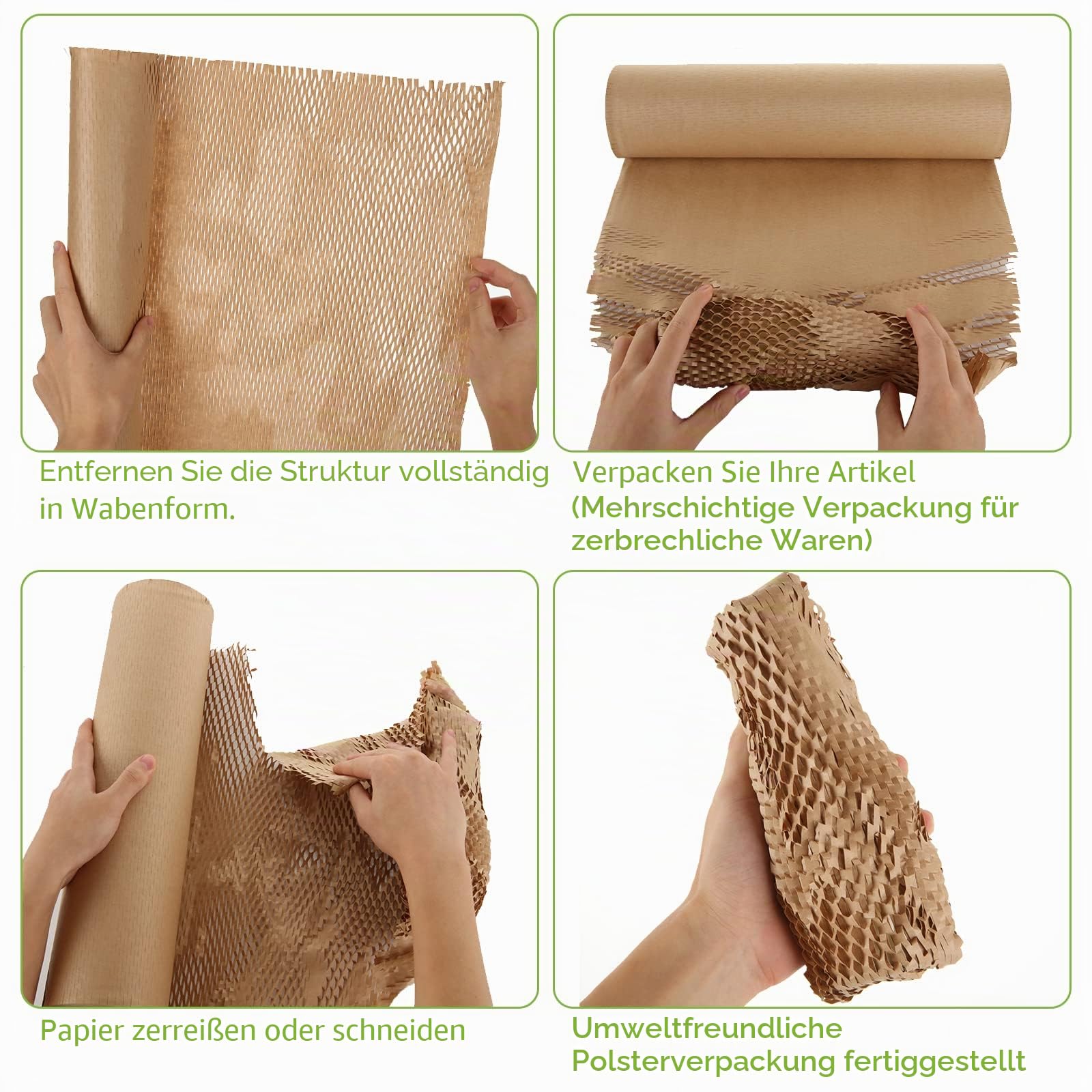 senenqu-wabenpapier-verpackung-50m-x-40cm-kraftpapier-braun image 5