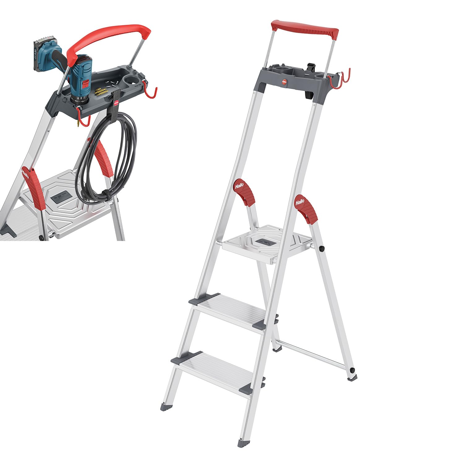 hailo-leitern-l84-comfortline-stehleiter-3-xxl-stufen-150-kg image 1