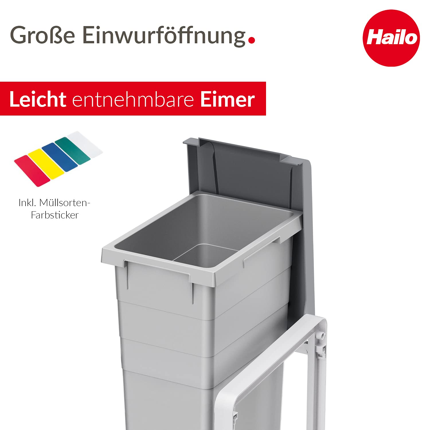 hailo-profiline-ko-xl-m-lleimer-erweiterungseinheit-38-l-grau image 3