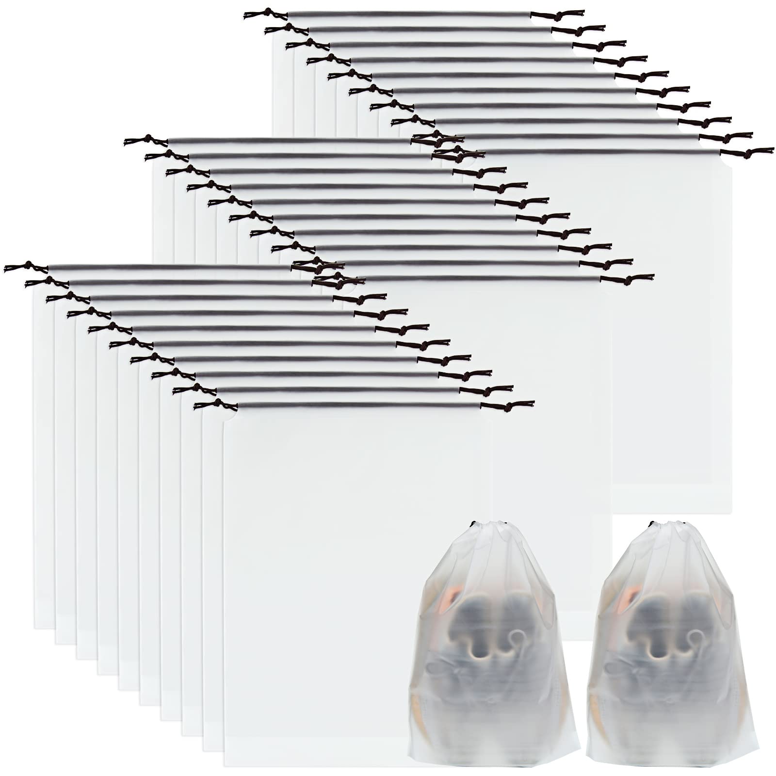 senenqu-schuhbeutel-transparent-40x30-cm-60er-pack-mit-kordelzug image 1